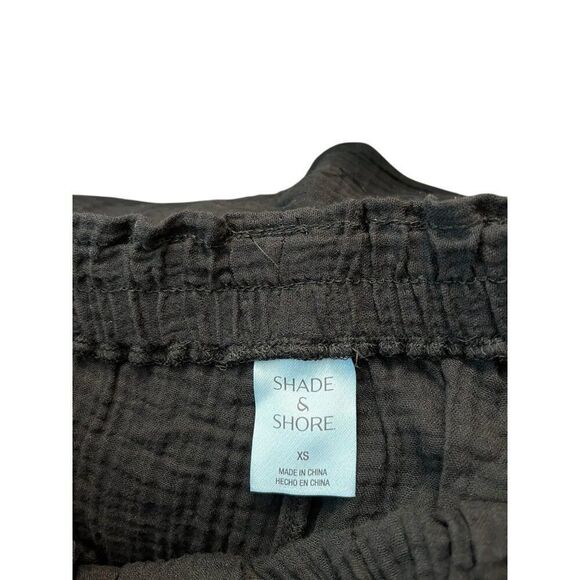 Ladies XS Black Crinkle Gauze Pants Bathing Suit Cover Up Beach Swimwear NWT - Picture 5 of 6
